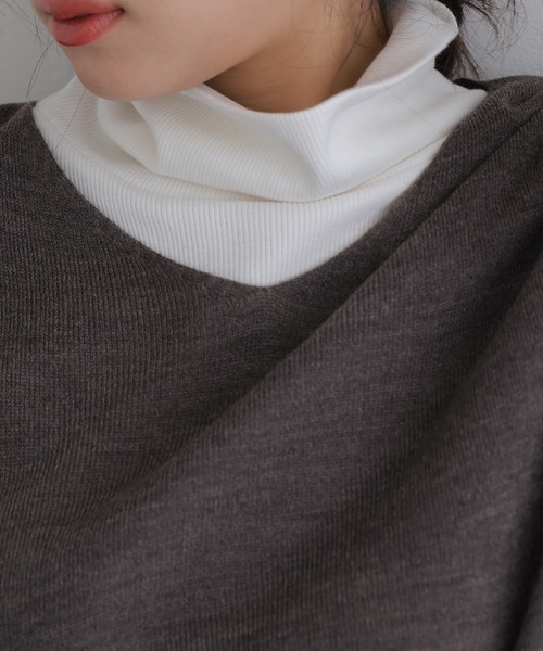 ElegChic(エレグシック)の「バルーンVネックベスト(ベスト・レディース・ブラック/杢グレー・M)」の11枚目の写真