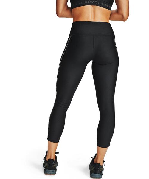 UNDER ARMOUR(アンダーアーマー)の「UAヒートギアアーマー アンクルクロップ ワードマーク(トレーニング/レディース)(その他パンツ・レディース・ブラック・L/S/M)」の2枚目の写真