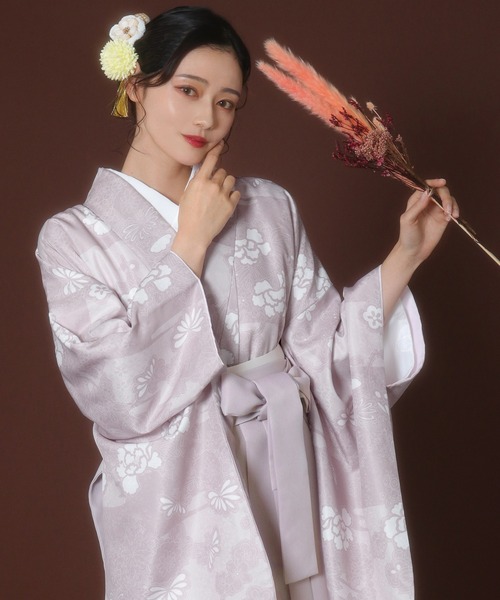 KYOETSU（キョウエツ）の「袴4点セット 華やかF レディース（着物・レディース・ブルー系その他2/ブラック系その他2/グレー系その他/ブラック系その他/ブラック系その他4/グレー系その他2/ブラック系その他3/ブルー系その他/ブラウン系その他/ブラウン系その他2/ピンク系その他2/パープル系その他/パープル系その他2/ブラック系その他6/ブラック系その他5/ピンク系その他・M/S/L/LL）」の15枚目の写真