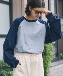 ラグランTシャツ」に該当するブルー・ネイビー/青色系のメンズ