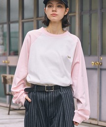 PENNEYS（ぺニーズ）の「PENNEYS ペニーズ 別注 THE FOX ロゴ ワッペン刺繍ワンポイント ラグラン長袖Tシャツ（Tシャツ/カットソー）」