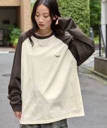 STONE  ブラウン長袖カットソー レディースのTシャツ/カットソー（ブラウン/茶色系・長袖