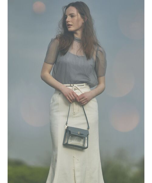 RESEXXY（リゼクシー）の「クリアミニバッグ（ハンドバッグ・レディース・アイボリー/ブラック/ブルー・FREE）」の10枚目の写真