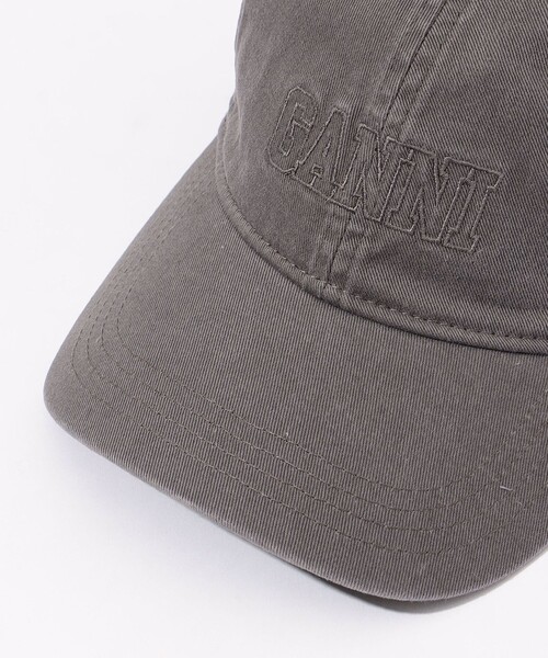 GANNI（ガニー）の「【WEB限定】GANNI キャップ（キャップ・レディース・チャコールグレー・FREE）」の3枚目の写真