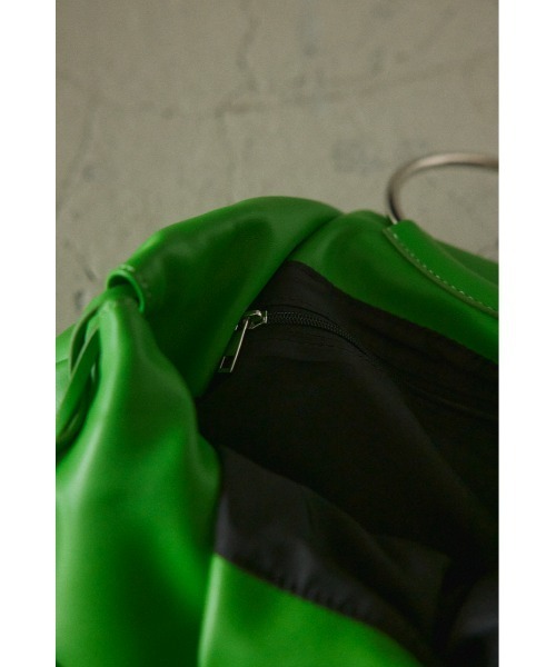 BLACK BY MOUSSY(ブラックバイマウジー)の「ring handle bag(リングハンドルバック)(ハンドバッグ・レディース・ブラック/グリーン・FREE)」の20枚目の写真