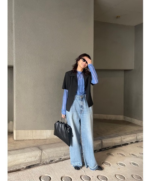 BLACK BY MOUSSY(ブラックバイマウジー)の「ring handle bag(リングハンドルバック)(ハンドバッグ・レディース・ブラック/グリーン・FREE)」の7枚目の写真