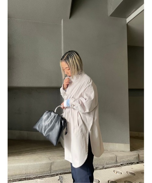 BLACK BY MOUSSY(ブラックバイマウジー)の「ring handle bag(リングハンドルバック)(ハンドバッグ・レディース・ブラック/グリーン・FREE)」の8枚目の写真