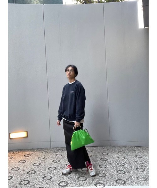 BLACK BY MOUSSY(ブラックバイマウジー)の「ring handle bag(リングハンドルバック)(ハンドバッグ・レディース・ブラック/グリーン・FREE)」の10枚目の写真