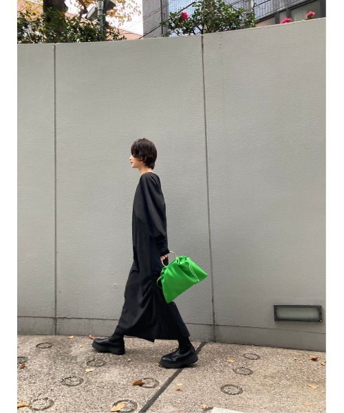 BLACK BY MOUSSY(ブラックバイマウジー)の「ring handle bag(リングハンドルバック)(ハンドバッグ・レディース・ブラック/グリーン・FREE)」の12枚目の写真