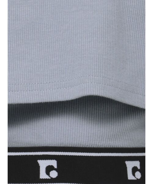 EMODA(エモダ)の「レイヤージャガードフィットトップ(Tシャツ/カットソー・レディース・ホワイト/ベージュ/ブラック/ブルー・FREE)」の21枚目の写真