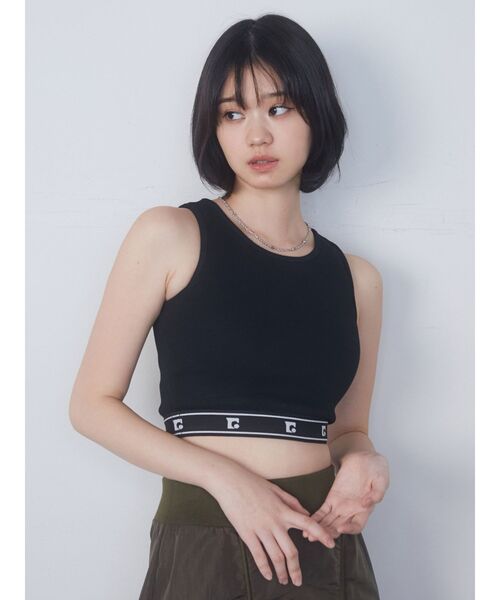 EMODA(エモダ)の「レイヤージャガードフィットトップ(Tシャツ/カットソー・レディース・ホワイト/ベージュ/ブラック/ブルー・FREE)」の8枚目の写真