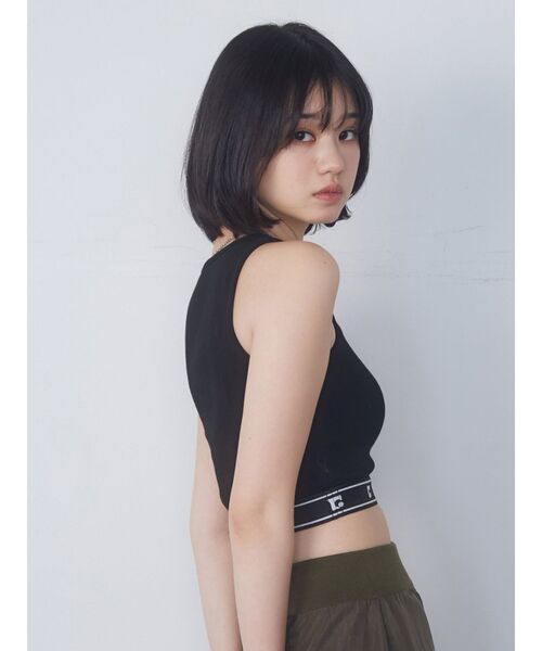 EMODA(エモダ)の「レイヤージャガードフィットトップ(Tシャツ/カットソー・レディース・ホワイト/ベージュ/ブラック/ブルー・FREE)」の22枚目の写真