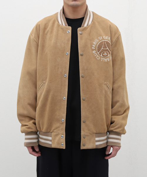 Paris Saint-Germain】LEATHER AWARD JACKET（スタジャン）｜PARIS