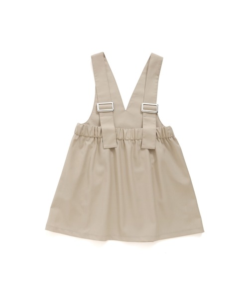 JENNI love(ジェニィラブ)の「【肩ひも調整可能】Vネックジャンスカ(ジャンパースカート・キッズ・ベージュ/ブラック・130cm/140cm/150cm/160cm)」の10枚目の写真