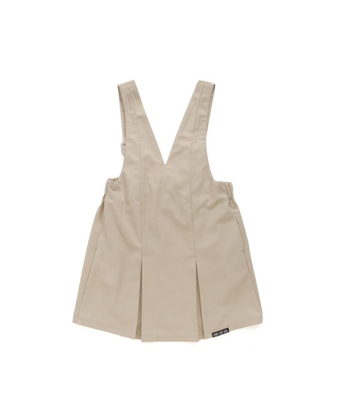 JENNI love(ジェニィラブ)の「【肩ひも調整可能】Vネックジャンスカ(ジャンパースカート・キッズ・ベージュ/ブラック・130cm/140cm/150cm/160cm)」の9枚目の写真