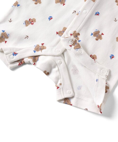 〜asukamomo〜 アプレレクール　petit mainロンパース8枚 apres les cours（アプレレクール）の「tiny bear 2柄マリン