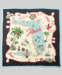FREAK'S STORE（フリークスストア）の「Bindu/ビンドゥー Florida Map Scarf/フロリダ マッププリント スカーフ（バンダナ/スカーフ・レディース）」