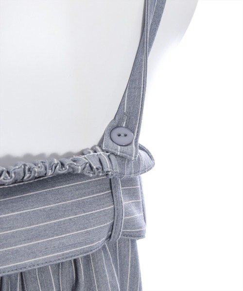 clear（クリア）の「≪再入荷≫ベルトデザインオールインワン［大人 カジュアル 着回し力抜群］（つなぎ/オールインワン・レディース・ライトグレー/ブルー・F）」の9枚目の写真