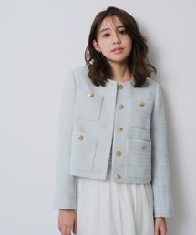 JUSGLITTY カラーツイードジャコット 1サイズ 81897602b_b_04_215.jpg
