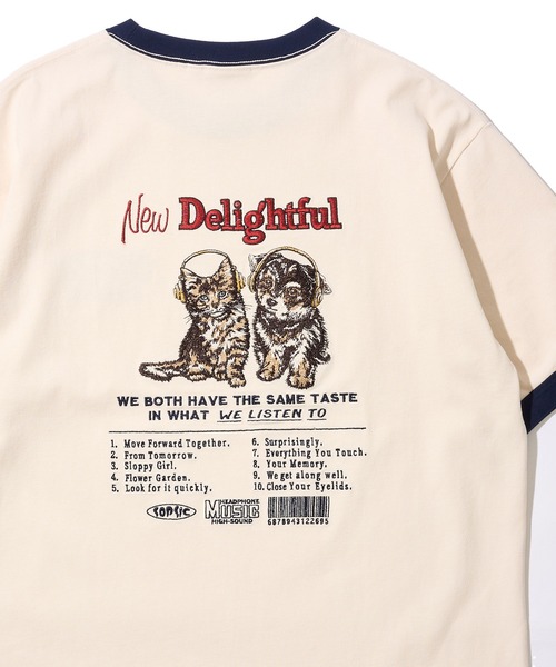 ADPOSION(アドポーション)の「【POWER TO THE PEOPLE】アニマル刺繍Tシャツ(Tシャツ/カットソー・レディース・チャコールグレー/ホワイト系1/ホワイト系2/ホワイト系3・MEDIUM/LARGE/X-LARGE)」の3枚目の写真