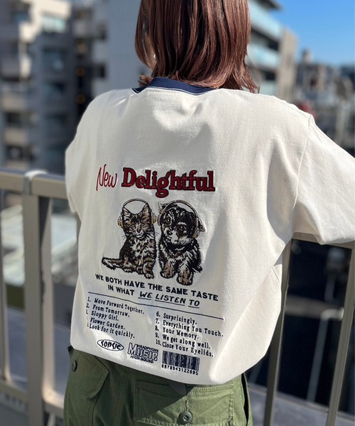 ADPOSION(アドポーション)の「【POWER TO THE PEOPLE】アニマル刺繍Tシャツ(Tシャツ/カットソー・レディース・チャコールグレー/ホワイト系1/ホワイト系2/ホワイト系3・MEDIUM/LARGE/X-LARGE)」の18枚目の写真
