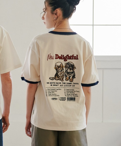 ADPOSION(アドポーション)の「【POWER TO THE PEOPLE】アニマル刺繍Tシャツ(Tシャツ/カットソー・レディース・チャコールグレー/ホワイト系1/ホワイト系2/ホワイト系3・MEDIUM/LARGE/X-LARGE)」の19枚目の写真