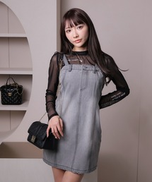 lady denimベアワンピース