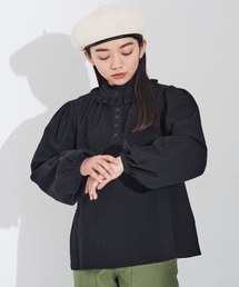 MERLOT | ダブルフリル襟ブラウス(シャツ/ブラウス)