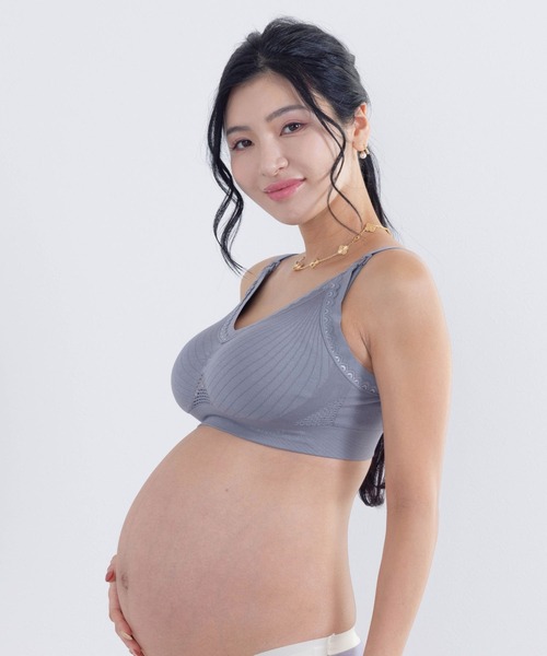 SweetMommy（スウィートマミー）の「【ZOZO限定カラー】24時間育乳　ニット フロントオープン授乳ブラ　［未来ブラ］（マタニティウェア/グッズ・レディース・グレイッシュベージュ/ラベンダー/ブルーグレー/グリーン・3L/L～LL/M～Ｌ/LL～3L）」の17枚目の写真