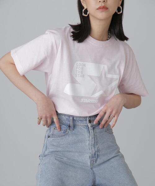 STARTER BLACK LABEL（スターターブラックレーベル）の「＜STARTER/スターターコラボ＞スターターロゴプリントＴシャツ（Tシャツ/カットソー・レディース・ピンク・FREE）」の3枚目の写真