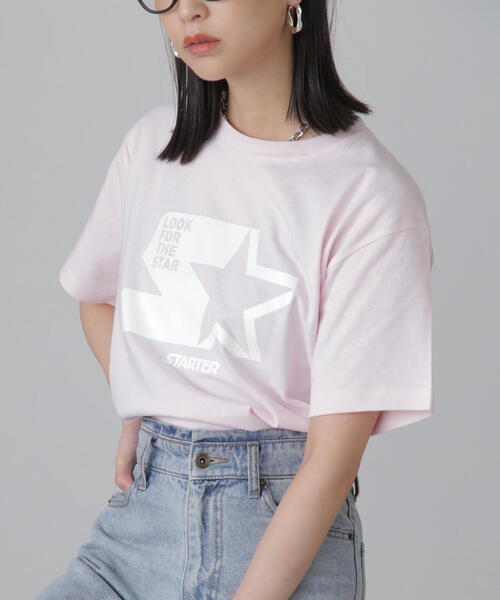 STARTER BLACK LABEL（スターターブラックレーベル）の「＜STARTER/スターターコラボ＞スターターロゴプリントＴシャツ（Tシャツ/カットソー・レディース・ピンク・FREE）」の4枚目の写真