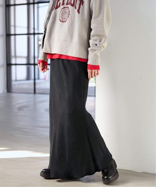 FRAMeWORK(フレームワーク)の「≪追加≫シルキーキュプラバイアススカート2(スカート・レディース・ブラック・40/36/38)」の7枚目の写真