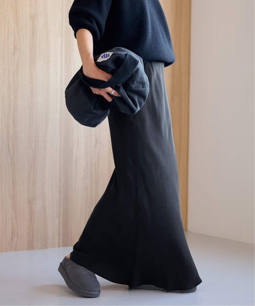 FRAMeWORK(フレームワーク)の「≪追加≫シルキーキュプラバイアススカート2(スカート・レディース・ブラック・40/36/38)」の16枚目の写真