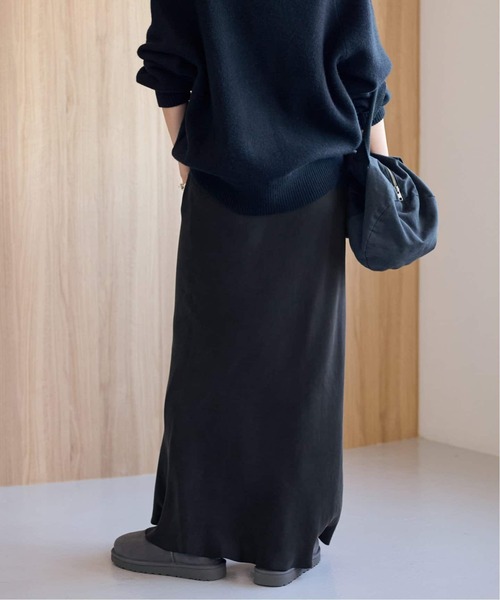 FRAMeWORK(フレームワーク)の「≪追加≫シルキーキュプラバイアススカート2(スカート・レディース・ブラック・40/36/38)」の19枚目の写真