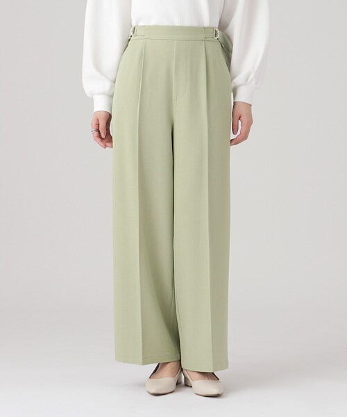 DRESKIP（ドレスキップ）の「◆【セットアップ可】サイドDカン ストレッチワイドパンツ（その他パンツ・レディース・ブラック/ライトベージュ/グリーン系・02/03/04）」の17枚目の写真