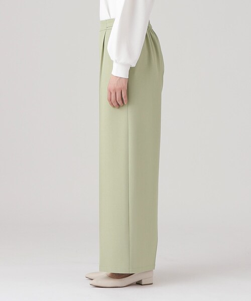 DRESKIP（ドレスキップ）の「◆【セットアップ可】サイドDカン ストレッチワイドパンツ（その他パンツ・レディース・ブラック/ライトベージュ/グリーン系・02/03/04）」の18枚目の写真