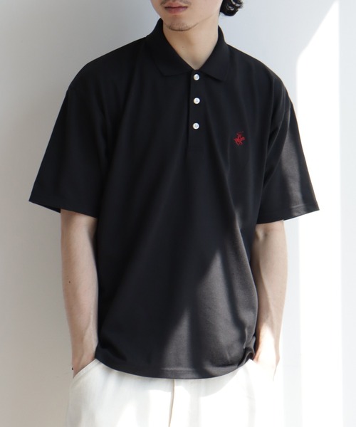 BEVERLY HILLS POLO CLUB（ビバリーヒルズポロクラブ）の「【Beverly Hills Polo Club/ビバリーヒルズポロクラブ】ワンポイント ポニー刺繍 TC鹿の子 半袖ポロシャツ（ポロシャツ・メンズ・ホワイト/ネイビー/サックスブルー/グレイッシュベージュ/ブラック/カーキ・S/M/L/LL）」の12枚目の写真