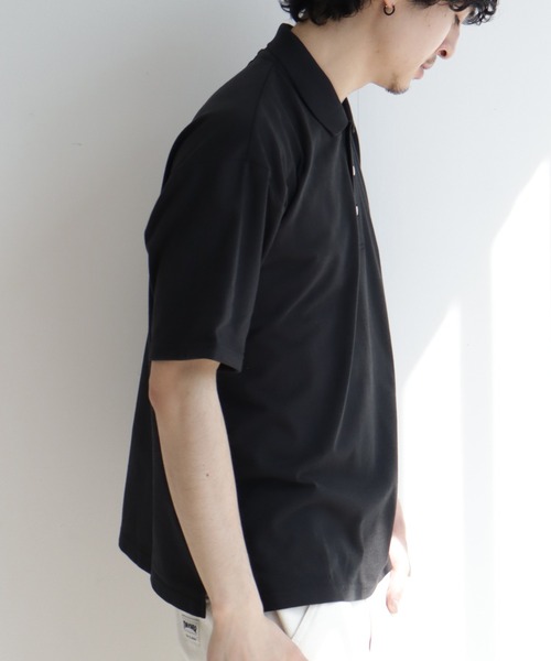 BEVERLY HILLS POLO CLUB（ビバリーヒルズポロクラブ）の「【Beverly Hills Polo Club/ビバリーヒルズポロクラブ】ワンポイント ポニー刺繍 TC鹿の子 半袖ポロシャツ（ポロシャツ・メンズ・ホワイト/ネイビー/サックスブルー/グレイッシュベージュ/ブラック/カーキ・S/M/L/LL）」の13枚目の写真