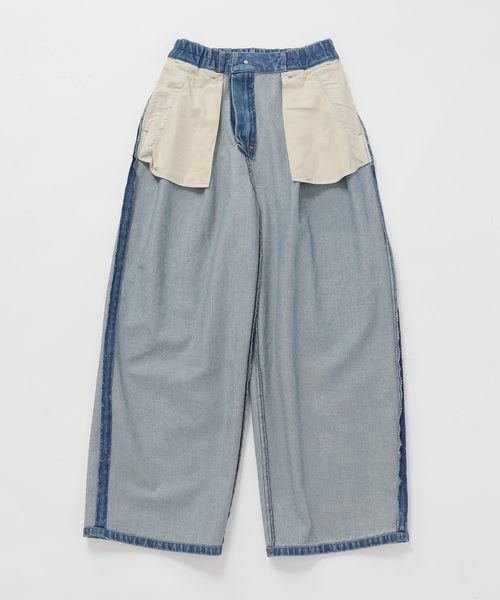 journal standard L'essage(ジャーナルスタンダードレサージュ)の「《追加2》アンティークデニム ギャザータックパンツ(デニムパンツ・レディース・ブルー・36/38)」の20枚目の写真