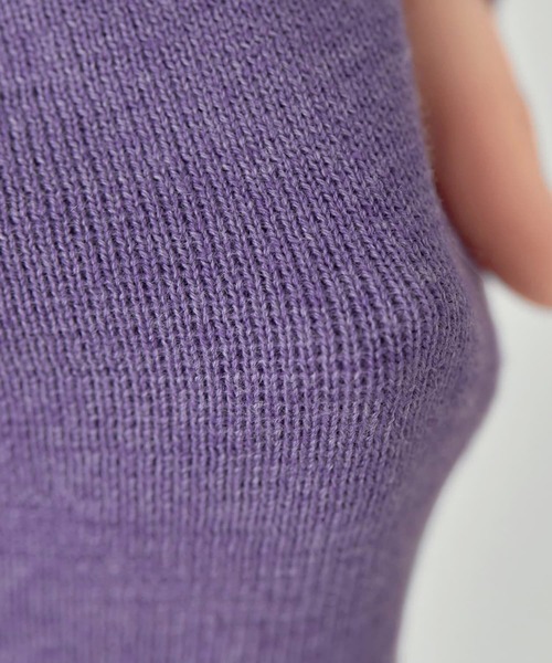 STYLE DELI(スタイルデリ)の「3シーズンコットン混紡◆オーバースリーブワンピース(ワンピース・レディース・パープル/ベージュ系その他/ネイビー系・01/02)」の14枚目の写真