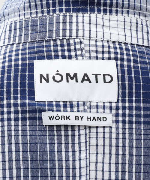 NOMA t.d.（ノーマティーディー）の「【NOMA T.D. / ノ－マ・ティー・ディー】OMBRE PLAID JACKET WITH BEADING（テーラードジャケット・メンズ・ネイビー・3/4）」の18枚目の写真
