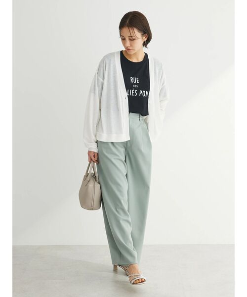 ELENCARE DUE（エレンカーレデュエ）の「・ELENCARE　DUE　カーブパンツ（その他パンツ・レディース・杢グレー/ブラック/ミント/ライトグレー・FREE）」の6枚目の写真