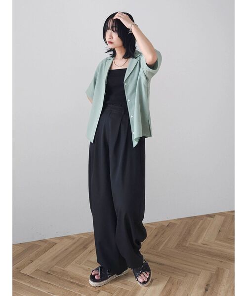 ELENCARE DUE（エレンカーレデュエ）の「・ELENCARE　DUE　カーブパンツ（その他パンツ・レディース・杢グレー/ブラック/ミント/ライトグレー・FREE）」の8枚目の写真