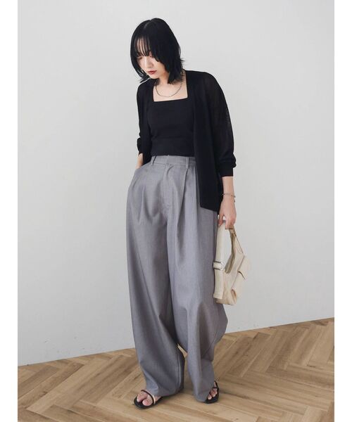 ELENCARE DUE（エレンカーレデュエ）の「・ELENCARE　DUE　カーブパンツ（その他パンツ・レディース・杢グレー/ブラック/ミント/ライトグレー・FREE）」の9枚目の写真