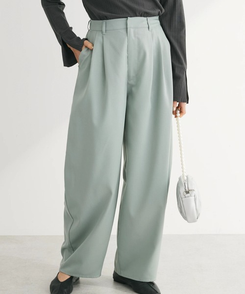 ELENCARE DUE（エレンカーレデュエ）の「・ELENCARE　DUE　カーブパンツ（その他パンツ・レディース・杢グレー/ブラック/ミント/ライトグレー・FREE）」の4枚目の写真