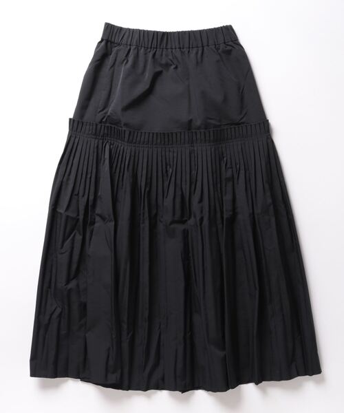 PICCIN(ピッチン)の「プリーツギャザースカート(スカート・レディース・ブラック/オフホワイト・M)」の14枚目の写真
