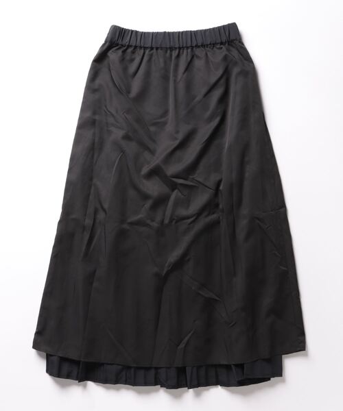 PICCIN(ピッチン)の「プリーツギャザースカート(スカート・レディース・ブラック/オフホワイト・M)」の13枚目の写真