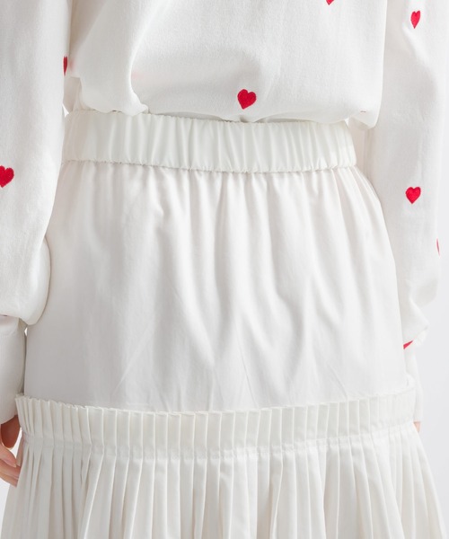 PICCIN(ピッチン)の「プリーツギャザースカート(スカート・レディース・ブラック/オフホワイト・M)」の17枚目の写真