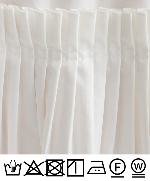 PICCIN(ピッチン)の「プリーツギャザースカート(スカート・レディース・ブラック/オフホワイト・M)」の15枚目の写真