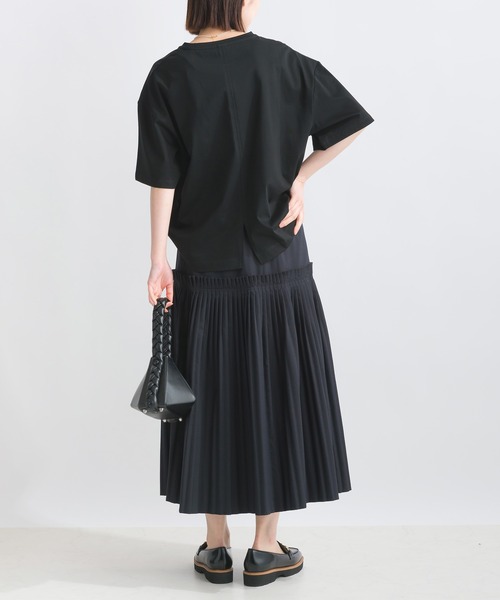 PICCIN(ピッチン)の「プリーツギャザースカート(スカート・レディース・ブラック/オフホワイト・M)」の5枚目の写真